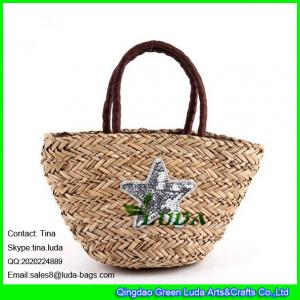 LUDA 2016 qingdao onemore factory ladies handbag tote seagrass straw bag