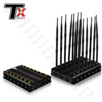 China 14 Channel Desktop Wireless Signal Jammer For Cell Phone 2 3 4 5G VHF UHF Lojack GPS WiFi on sale