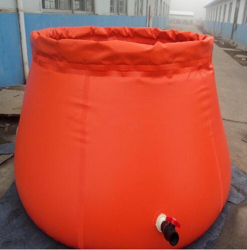3000L Capacity Collapsible Onion Shape Plastic Water Storage Tank For Fire
