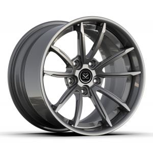China Forged Alloy Wheels 2 Piece Gloss Grey 18x9 18x12 18inch Staggered 996 Turbo Rims supplier