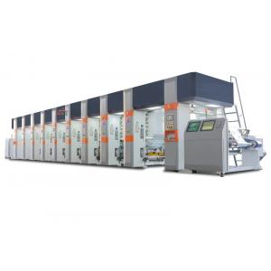China 8 Color Rotogravure Printing Machines , Gravure Printing Press Steady Tension Control supplier
