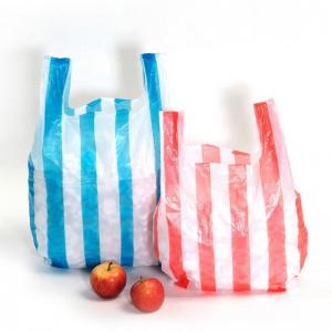 Custom Size Biodegradable T Shirt Grocery Shopping Plastic Bags with Gravure Printing
