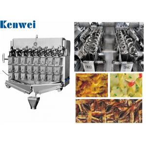 Electronic Pickle Fish 8 Heads Weigher Screw Feeding 3 Layers With 1L Hopper