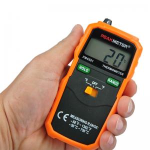 China Industrial K - Type Digital Thermometer Humidity Meter Mini Probe And Data Hold supplier