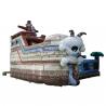 SGS PVC Tarpaulin Pirate Ship Inflatable Water Slide With Pool