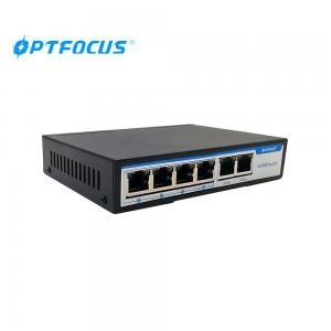 China Poer Over Ethernet POE Switch 4 Ports 10 / 100M Switch ftth application supplier