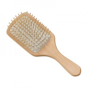China Big Square Wooden Scalp Massage Comb Hair Brush 23×7×3.6 cm For Man supplier