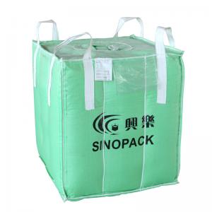 China Flexible intermediate bulk container 1.5 ton big baffle bag for soybeans / seeds supplier