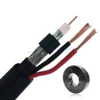 China High Quality RG6/U 2C18AWG CM Common CCTV coaxial cable BC CCS conductor RG6 coaxial cable with power on sale