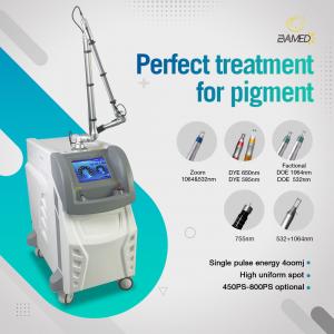 China 1064nm 532nm Salon Picosecond Laser Machine For Skin Pigmentation Lesions Problem Treatment supplier