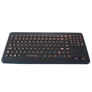 China 120 key illuminated rubber ruggedized keyboard with sealed touch pad supplier