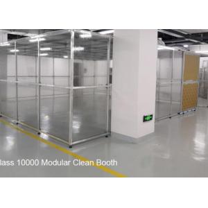 Pharmaceutical Softwall Clean Booth FFU Clean Room Equipment Aluminum Structure Frame