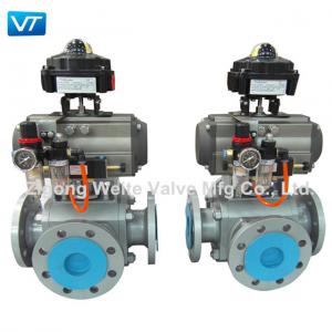 Integrated 4 Way Actuated Ball Valve Gas Hydraulic Operated ISO17292