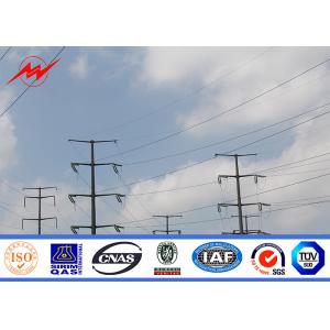  Electrical Galvanized Power Transmission Poles For 69kv Electrical Line