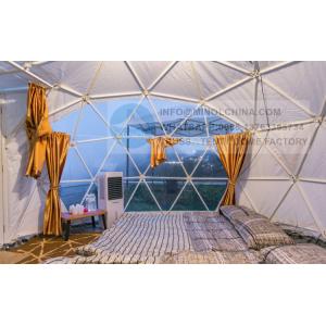 Galvanized Steel Frame Glamping Dome Tent Hold Snow Wind Rain
