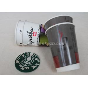 China Hot Beverage Disposable Double Walled Paper Coffee Cups Custom Logo Printed supplier