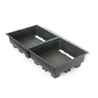 China Garden Usage Plastic Square Plant Containers Rooftop Planter Garden Seed Propagation Tray on sale