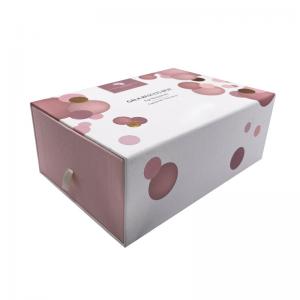 China Custom Printing Cosmetic 128gsm Paper Packaging Drawer Box 157gsm With Foam Insert supplier
