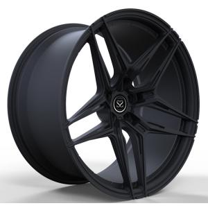 China Polished Black 22 Inches 1 Piece Forged Wheels For Golf GTI supplier