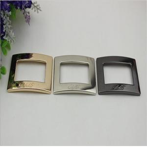 Customer's custom simple nickel gold metal square buckle for shoes accessories