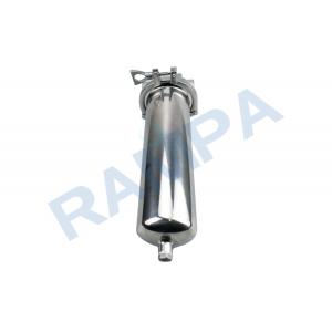 China Food Grade 316 Stainless Steel Filter Housing 3/4 Inch Inlet And Outlet supplier