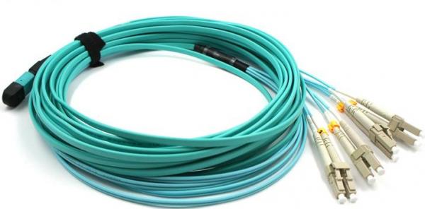 Telecom Standard Ribbon Optical Fiber Patch Cords OM3 OM4 Simplex Duplex Ribbon