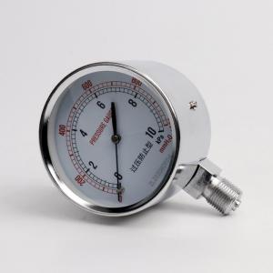 China YE-75 Air Gas Differential Pressure Gauge Differential Pressure Indicator 1/4 NPT supplier