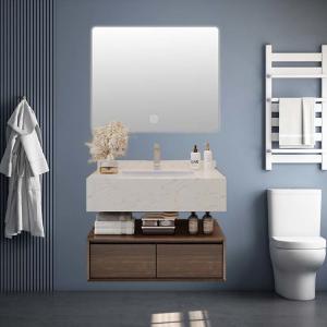 80*25*50cm Wall Mount Bathroom Vanity Bathroom Cabinet With Round Mirror