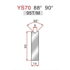 YS70 88° Durable Press Brake Single V Die for Bending Sheet Metal