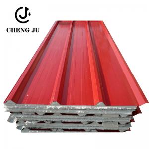 Roofing Panel Building Metal Material Polyurethane Color Coated Sandwich Panel