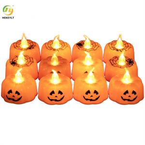 Halloween Pumpkin Battery Operated LED Candles Light Night Party Decorations