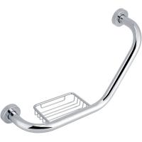 China 135 Degree Angled Bathroom Safety Handles Grab Bar With Matte Black Finish on sale