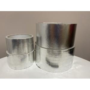Self Adhesive FSK Reinforced Aluminium Foil Duct Tape Fire Resistant