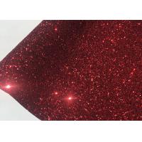 China Glamour Red Color Glitter Wall Fabric Adhesive  Grade 3 For Patch Work Sparkle on sale