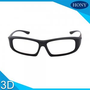 China Universe IMAX Passive Cinema 3D Glasses Black Linear Polarized For Adults supplier