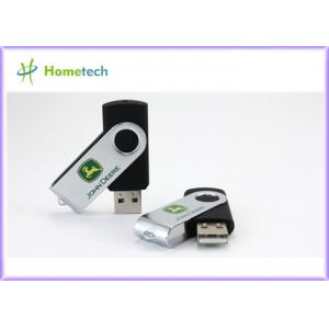 China 2GB Black USB Memory Sticks , Black Swivel USB Flash Drive , Twist USB Stick Black supplier