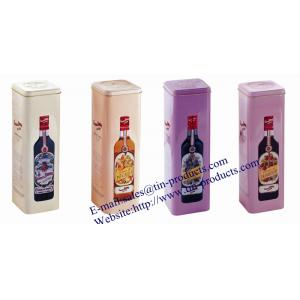 China Custom High Quality wine bottle tin packaging , Lovewine bottle packaging  Box from China Metal Packaging Box supplier supplier