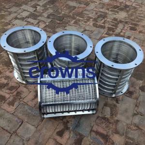 304 Stainless Steel Solid-Liquid Separator Rotary Drum Wedge Wire Screen Basket