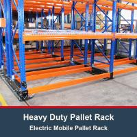 China Heavy Duty Electric Mobile Pallet Racking System Heavy Duty Pallet Rack Electric Mobile Rack on sale