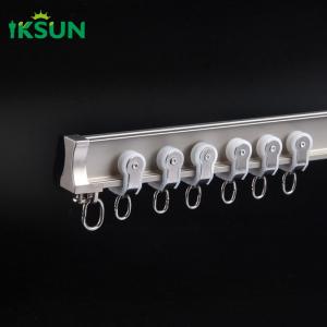 China Flexible Bendable Curtain Rails Aluminium Curved Curtain Track For Hospital Project wholesale