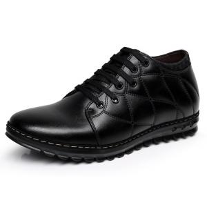 China Breathable Invisible Elevator Men Shoes Round Toe With 7 Cm Height Increasing supplier
