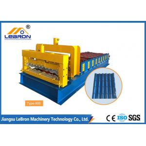 China New 6500 mm long color steel glazed tile roll forming machine /  glazed roof tile roll forming machine supplier
