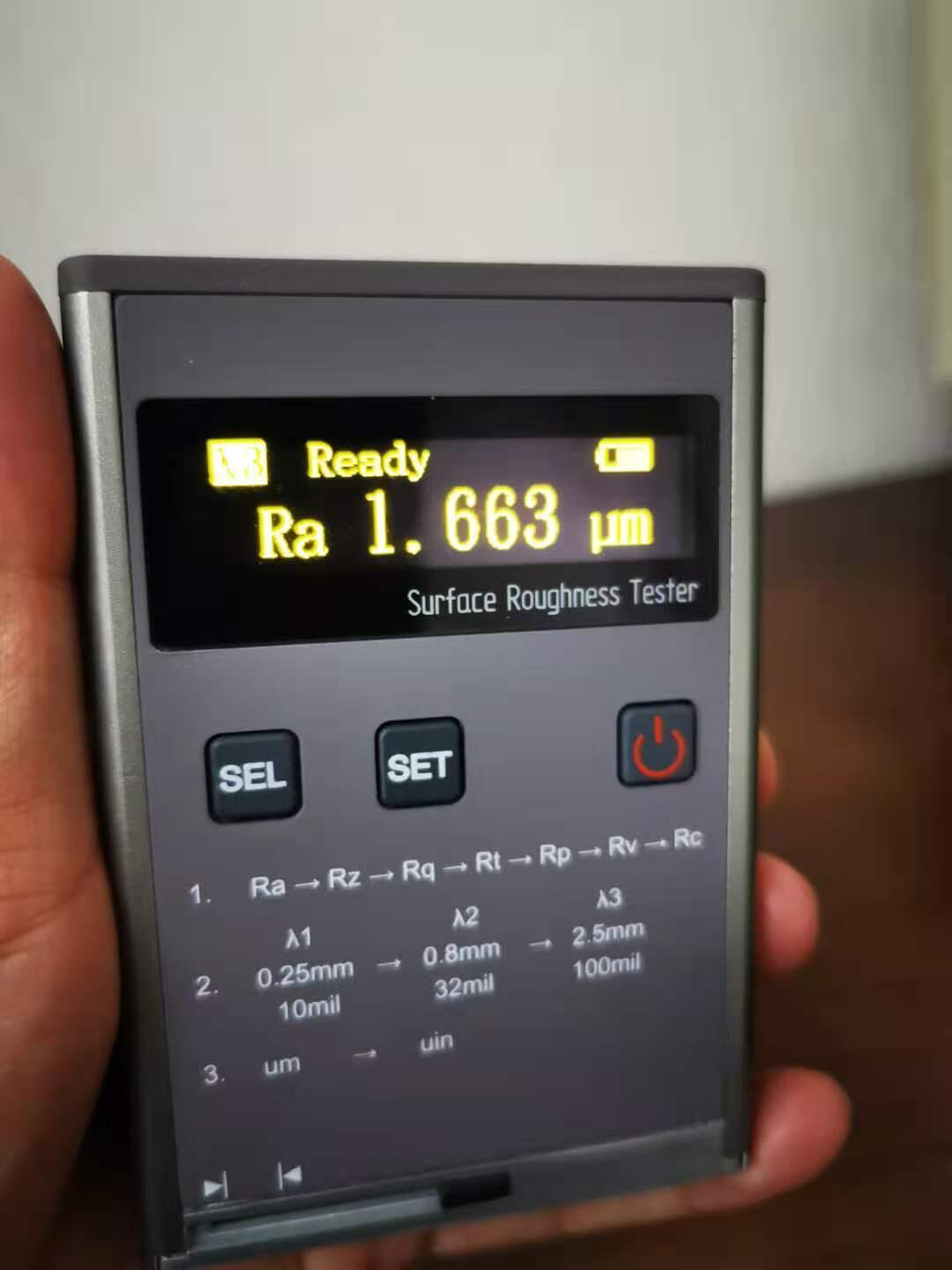 China 7 parameters High Precision Handheld OLED display Surface Roughness Tester wholesale