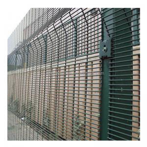 China High Security 358 Fence For Railway Station With Pvc Coated Metal Barbed Trellis Gates supplier