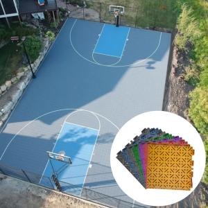 3x3 Basketball Court Tennis Court Tiles Interlocking Backyard Outdoor Tile Mat