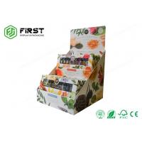 China Custom Retail Advertising POP Paper Displays Counter Top Cardboard Display Unit on sale