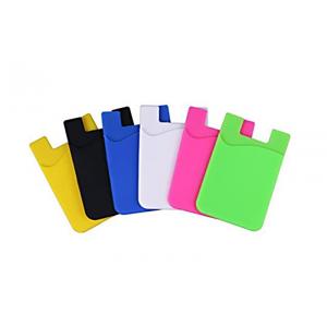 China Promotional Silicone Credit Card Holder Self Adhesive Type No Harm To Human wholesale