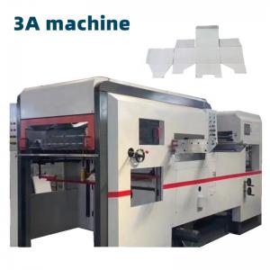 Video Outgoing-Inspection CQT-1060 Automatic Flat Bed Creasing and Die Cutting Machine