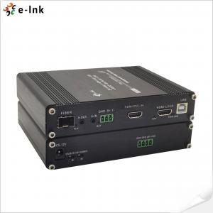1080P HDMI KVM Fiber Extender With RS232 & Stereo Audio Single Mode 20KM
