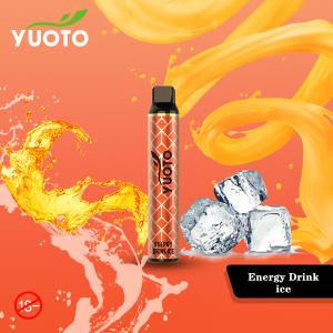 Envio rápido Yuoto Luscious 3000 puffs Fabricante de cigarros eletrônicos descartáveis ​​Puff Cigarettes personalizados Vape